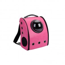 RUCSAC transport animale de companie din piele ecologica-ciclam